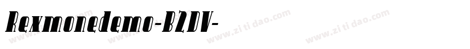 Rexmonedemo-B2DV字体转换