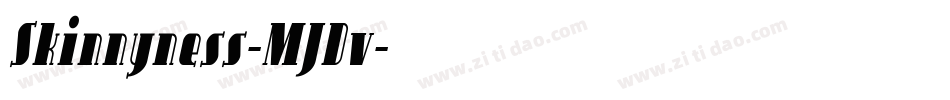 Skinnyness-MJDv字体转换