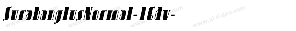 SurabanglusNormal-16dv字体转换