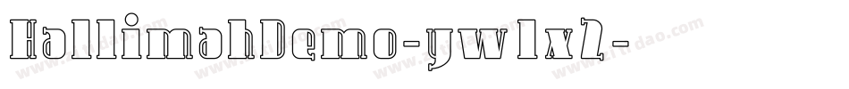 HallimahDemo-yw1x2字体转换