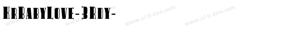 KrBabyLove-3Rdy字体转换