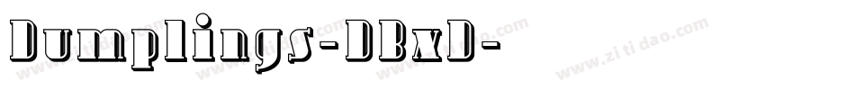 Dumplings-DBxD字体转换
