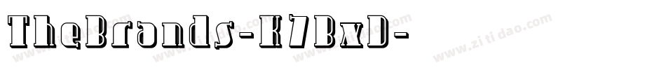 TheBrands-K7BxD字体转换