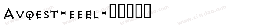 Avqest-eeel字体转换