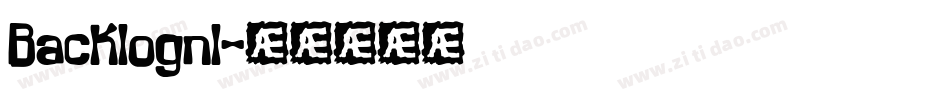 Backlognl字体转换
