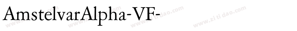 AmstelvarAlpha-VF字体转换
