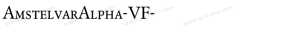 AmstelvarAlpha-VF字体转换