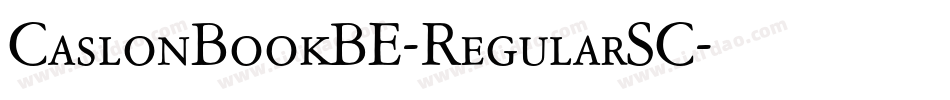CaslonBookBE-RegularSC字体转换