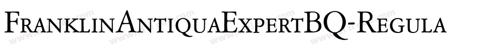 FranklinAntiquaExpertBQ-RegularSC字体转换