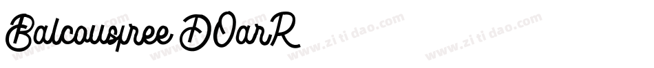 Balcousfree-DOarR字体转换