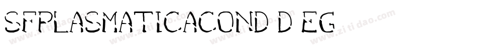 SfPlasmaticaCond-d5eg字体转换