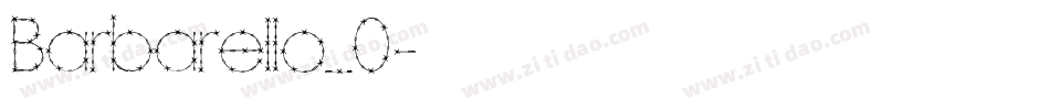 Barbarello_0字体转换