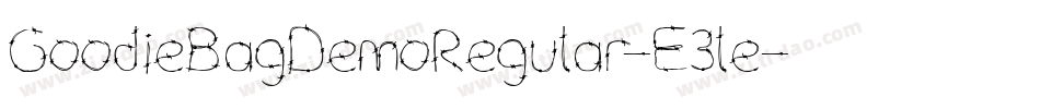 GoodieBagDemoRegular-E3le字体转换