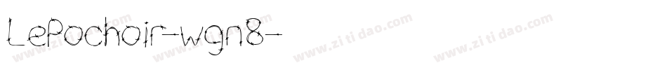 LePochoir-wgn8字体转换