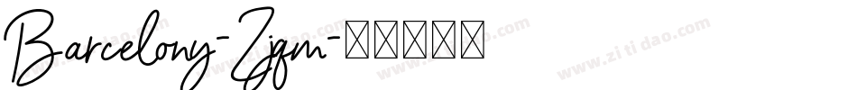 Barcelony-Zjqm字体转换