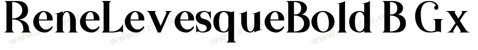 ReneLevesqueBold-B5Gx字体转换