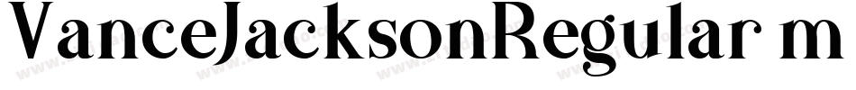 VanceJacksonRegular-m5Gx字体转换