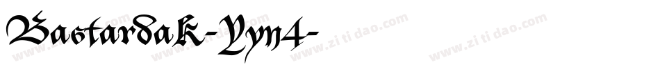 BastardaK-Yyn4字体转换