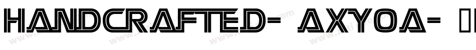 HandCrafted-axy0a字体转换 HandCrafted-axy0a字体转换
