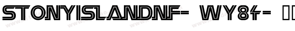 Stonyislandnf-WY84字体转换
