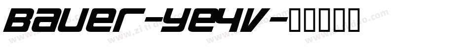 Bauer-YE4v字体转换 Bauer-YE4v字体转换