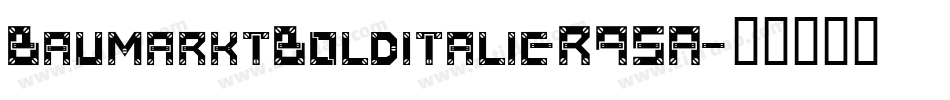 BaumarktBolditalic-R95A字体转换