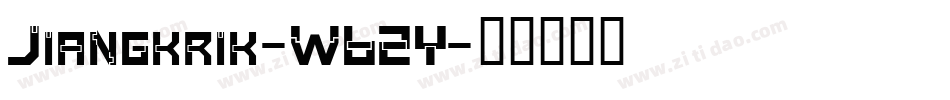 Jiangkrik-W62Y字体转换