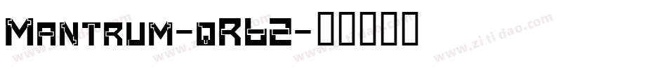 Mantrum-qR62字体转换