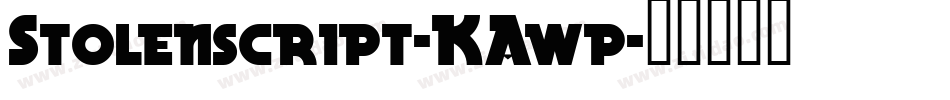 Stolenscript-KAwp字体转换