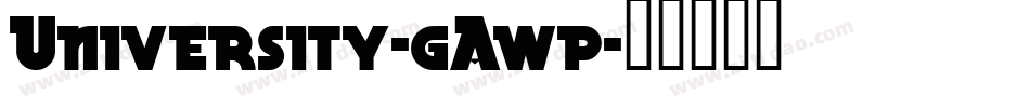 University-gAwp字体转换
