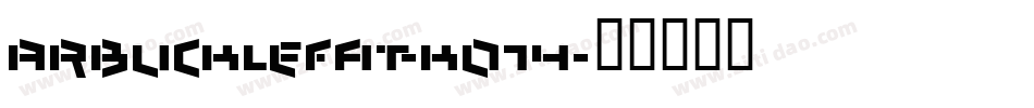 Arbucklefat-KO7y字体转换