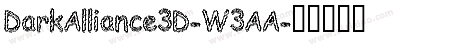 DarkAlliance3D-W3AA字体转换