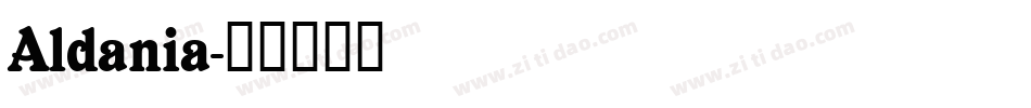 Aldania字体转换