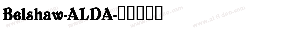 Belshaw-ALDA字体转换