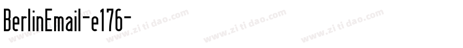 BerlinEmail-e176字体转换