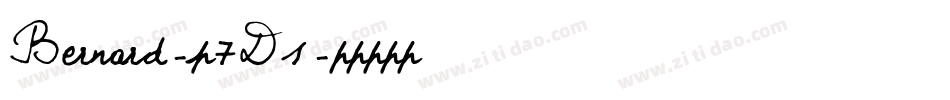 Bernard-p7D1字体转换 Bernard-p7D1字体转换