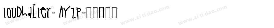 Loudhailer-AyZp字体转换
