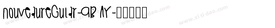 NouveauRegular-9BAy字体转换