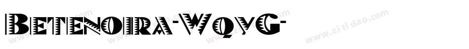 Betenoira-WqyG字体转换