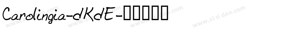 Carolingia-dKdE字体转换