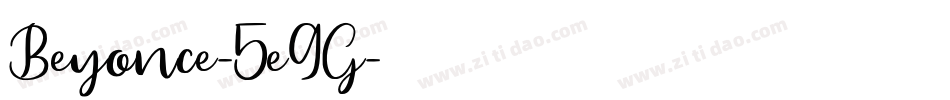 Beyonce-5e9G字体转换
