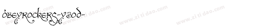 Obeyrockers-y3od字体转换