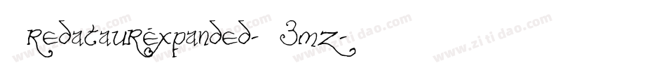 PredataurExpanded-Z3mz字体转换