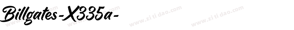 Billgates-X335a字体转换