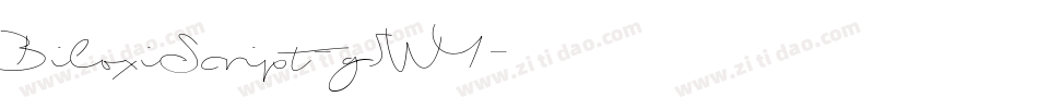 BiloxiScript-g5WY字体转换