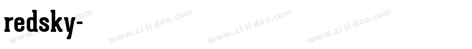 redsky字体转换