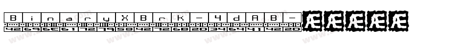 BinaryXBrk-4dAB字体转换