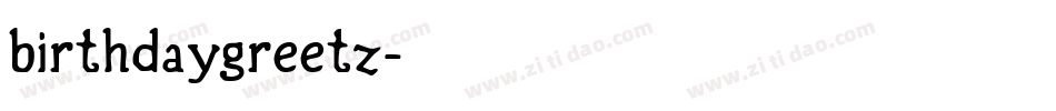 birthdaygreetz字体转换