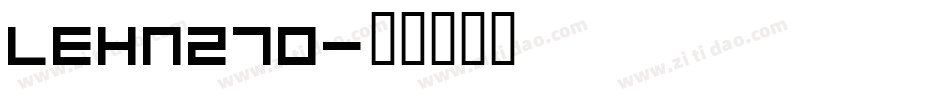 LEHN270字体转换