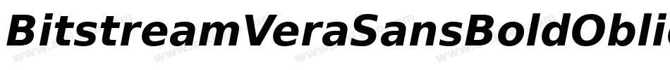 BitstreamVeraSansBoldOblique-j76l字体转换